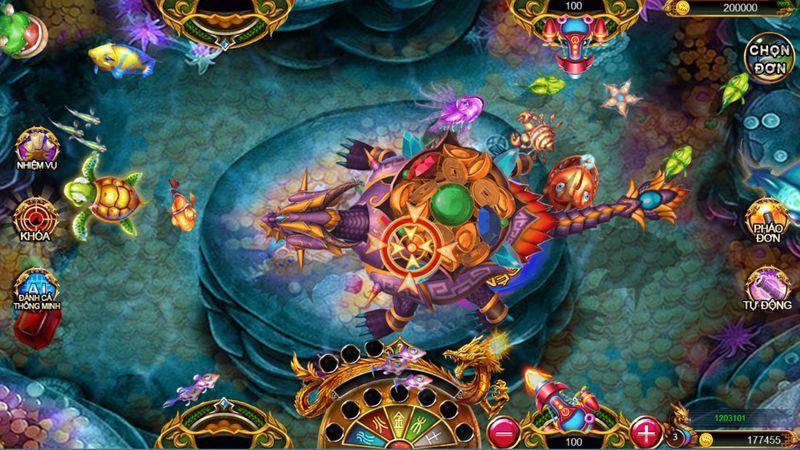 Chơi bắn cá với đồ họa 3D tuyệt vời