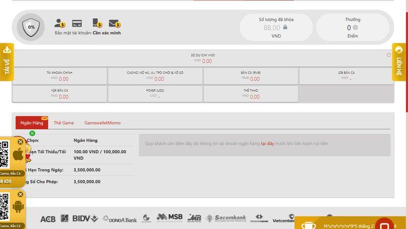 Những kênh nạp tiền phổ biến