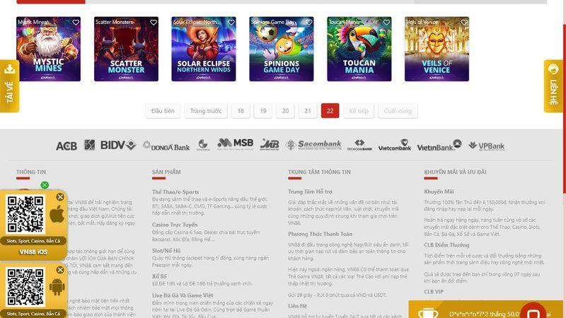 Nổ hũ tại VN88 mang lại cơ hội lớn