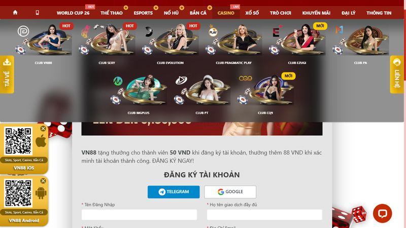 Tạo tài khoản VN88 đơn giản và an toàn